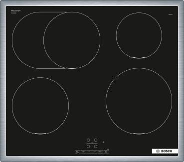 Bosch PIF645BB5E - Serie 4, Induktionskochfeld, Schwarz, Mit Rahmen aufliegend, 60 cm